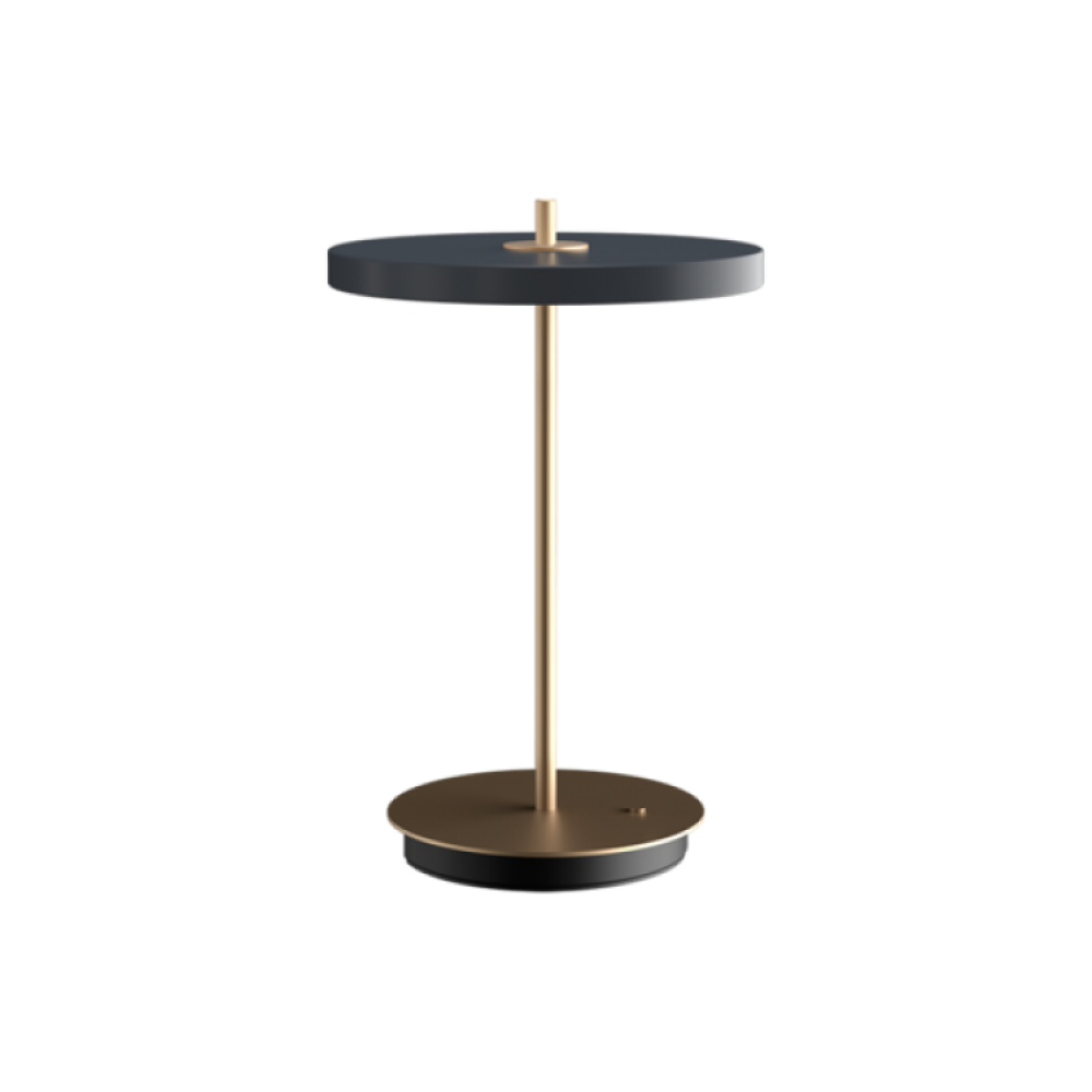 LED Πορτατίφ Μπαταρίας Επαναφορτιζόμενο Asteria Move Anthracite Grey Dimmable by UMAGE