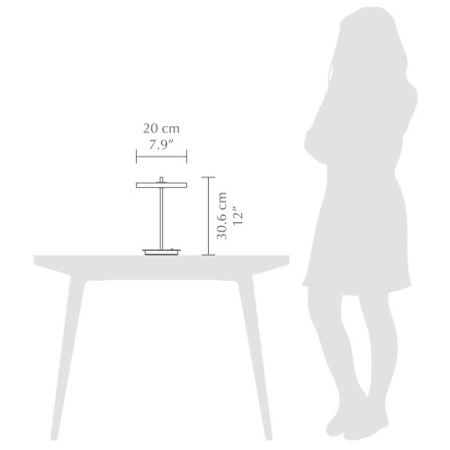 LED Πορτατίφ Μπαταρίας Επαναφορτιζόμενο Asteria Move Nuance Olive Dimmable by UMAGE