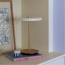 LED Πορτατίφ Μπαταρίας Επαναφορτιζόμενο Asteria Move Pearl White Dimmable by UMAGE