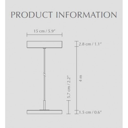 Κρεμαστό Φωτιστικό LED Asteria Micro Nuance Rose 12W Φ15cm Dimmable by UMAGE