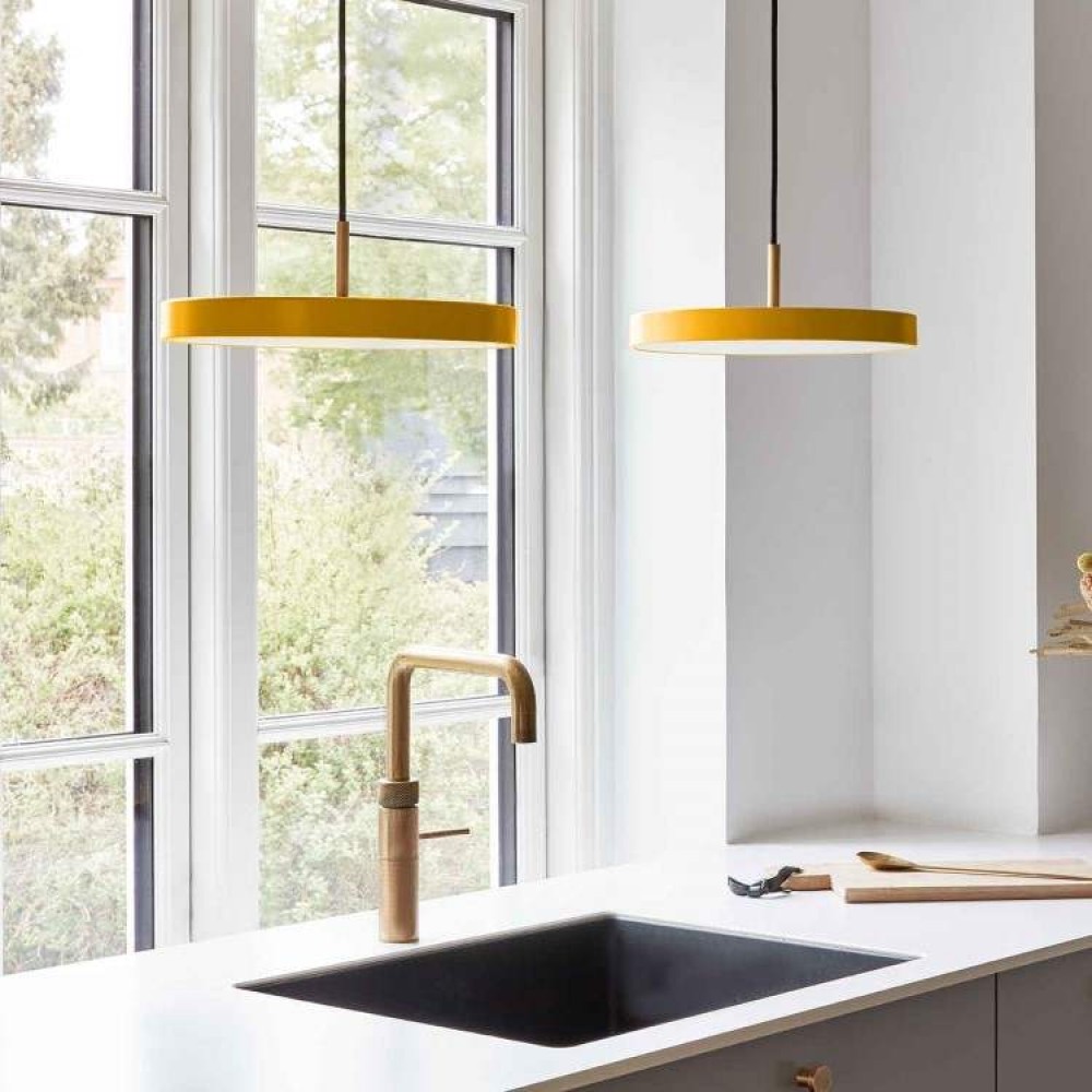 Κρεμαστό Φωτιστικό LED Asteria Mini Saffron Yellow 14W Φ31cm Dimmable by UMAGE