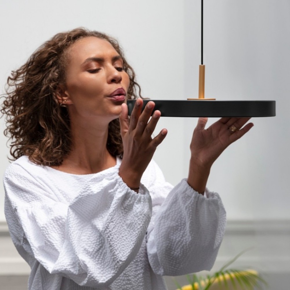 Κρεμαστό Φωτιστικό LED Asteria Mini Black 14W Φ31cm Dimmable by UMAGE