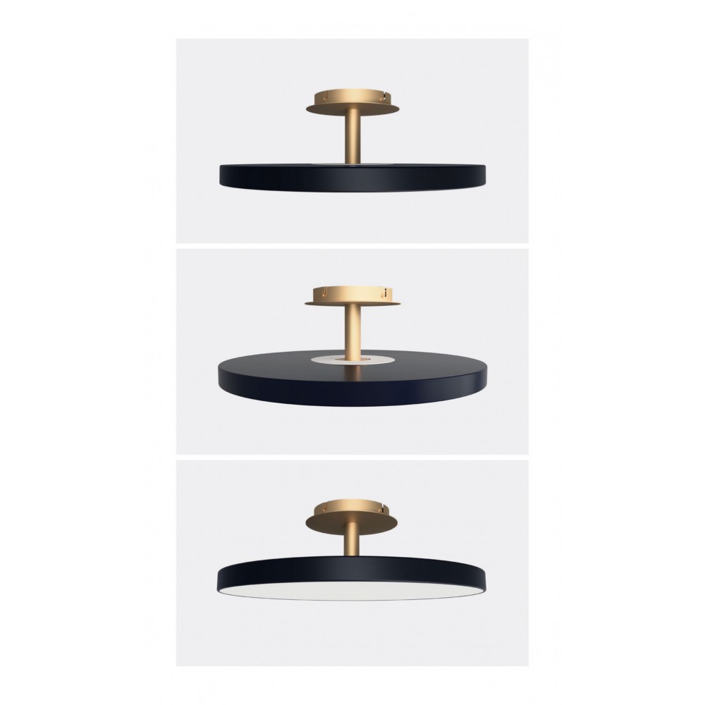 Φωτιστικό Οροφής LED Asteria Up Anthracite Grey 37W Φ60cm Dimmable by UMAGE