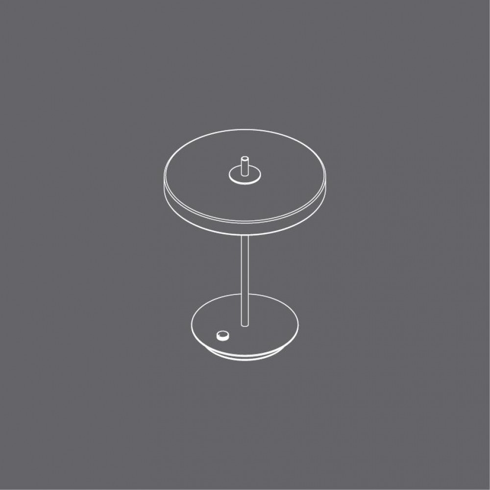 LED Πορτατίφ Asteria Table Νuance Μist 13W Φ31cm Dimmable by UMAGE