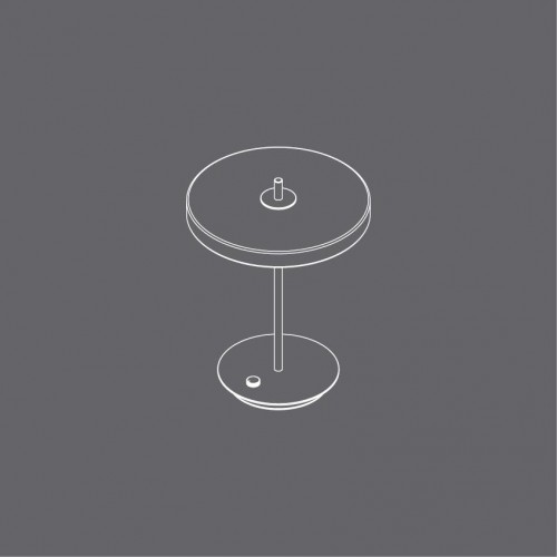 LED Πορτατίφ Μπαταρίας Επαναφορτιζόμενο Asteria Move Nuance Olive Dimmable by UMAGE