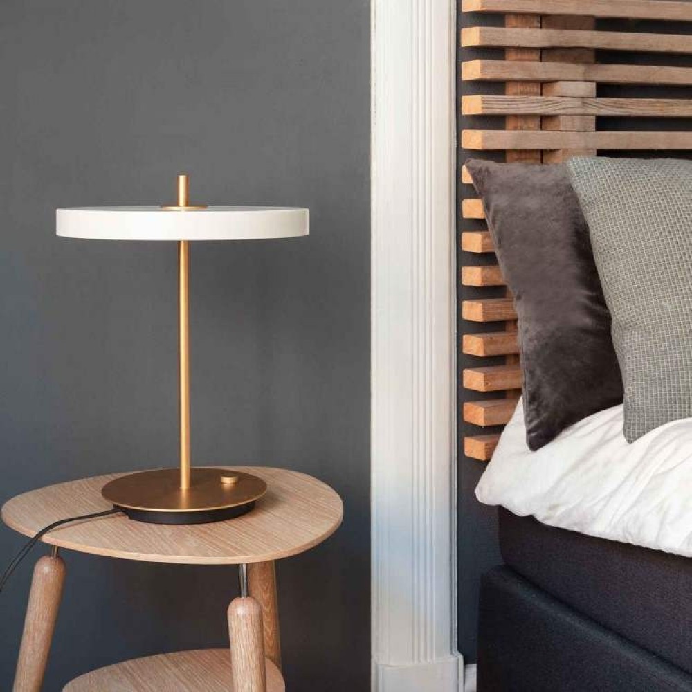 LED Πορτατίφ Asteria Table Pearl White 13W Φ31cm Dimmable by UMAGE