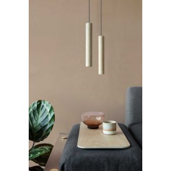LED Κρεμαστό Φωτιστικό Από Ξύλο Δρυς Φυσικό  - OAK 2W Chimes by UMAGE
