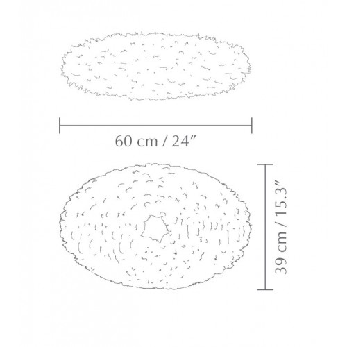Φωτιστικό Πούπουλο Eos Esther Medium Λευκό by UMAGE