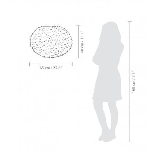 Φωτιστικό με Πούπουλο EOS Large Γαλάζιο Φ65 by UMAGE