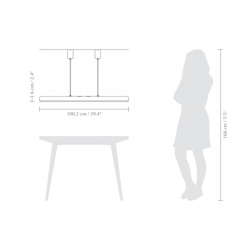 LED Κρεμαστό Φωτιστικό Αλουμινίου Λευκό 24W CCT CRI93 Dimmable Hazel Branch  by UMAGE