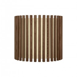 Καπέλο Φωτιστικών Από Ξύλο Και Ύφασμα Στρογγυλό - DARK OAK Medium - Komorebi by UMAGE