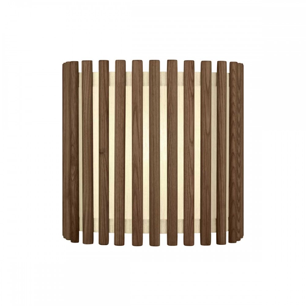 Καπέλο Φωτιστικών Από Ξύλο Και Ύφασμα Τετράγωνο - DARK OAK Medium - Komorebi by UMAGE