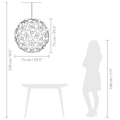 LORA XLarge Φ75 Λευκό by UMAGE