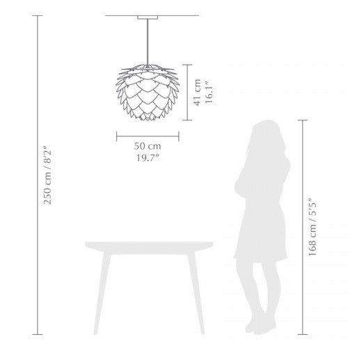 Κουκουνάρα SILVIA Copper Φ50 by UMAGE