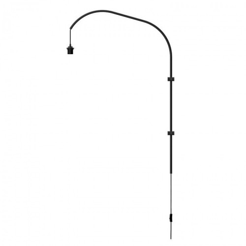 Μονή Βάση Τοίχου Willow Μαύρη H121cm by UMAGE