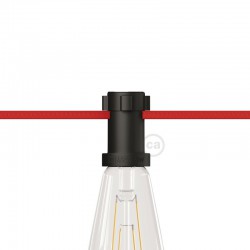 Ντουί Θερμοπλαστικό Ε27 Μαύρο για Γιρλάντα Creative Cables Italy