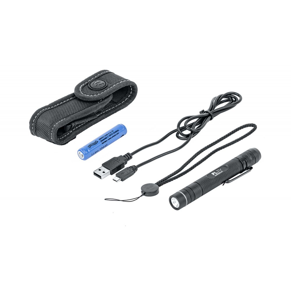 Walther Επαναφορτιζόμενος Φακός LED Αδιάβροχος IPX4 με Μέγιστη Φωτεινότητα 250lm PL31r