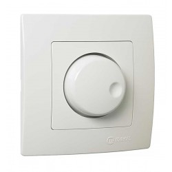 Makel Lillium Dimmer Απλό Χωνευτό 600W Λευκό