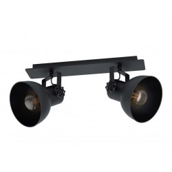 Φωτιστικό Σποτ Vintage Industrial Μαύρο Ματ 2x40W E27 BARNSTAPLE 1 - Eglo