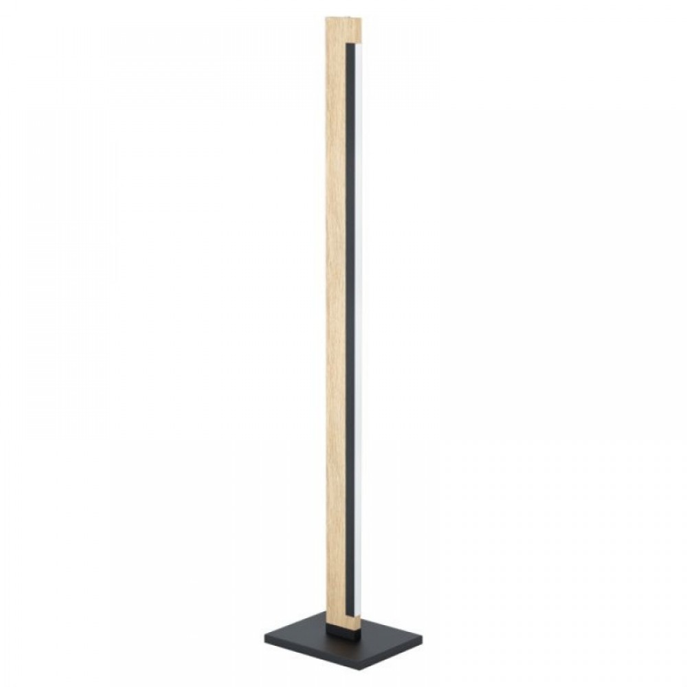 LED Επιδαπέδιο Φωτιστικό Σε Μαύρο Και Δρύινα Χρώματα 22W - CAMACHO Eglo