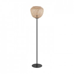 Vintage Επιδαπέδιο Φωτιστικό Από Ξύλο Φυσικό 1xE27 40W DEMBLEBY - Eglo