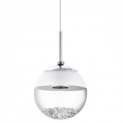 LED Κρεμαστό Φωτιστικό Τρίφωτο Γυάλινο Με Κρύσταλλα Ø40cm 3x 5W 3x 480lm MONTEFIO 1 Eglo