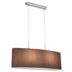 Κρεμαστό Φωτιστικό Με Ύφασμα Σε Διάφορα Χρώματα 75cm 2x 60W Ε27 PASTERI Eglo