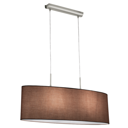 Κρεμαστό Φωτιστικό Με Ύφασμα Σε Διάφορα Χρώματα 75cm 2x 60W Ε27 PASTERI Eglo