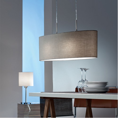 Κρεμαστό Φωτιστικό Με Ύφασμα Σε Διάφορα Χρώματα 75cm 2x 60W Ε27 PASTERI Eglo