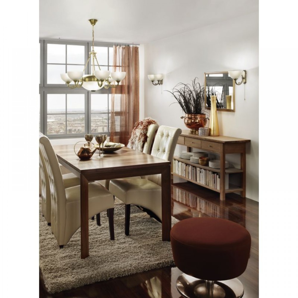 Κλασσικό Κρεμαστό Φωτιστικό Πολύφωτο Ø74cm 6x 40W E14 - 2x 60W E27 SAVOY Eglo