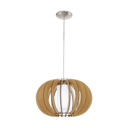 Κρεμαστό Φωτιστικό Με Ξύλο Σε Διάφορα Χρώματα ø40cm 1x 60W E27 STELLATO Eglo