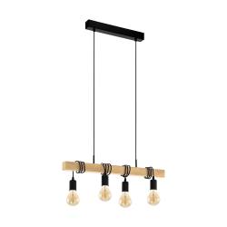 Κρεμαστό Τετράφωτο Φωτιστικό Eglo Townshend Industrial 32916