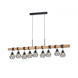 Vintage INDUSTRIAL Κρεμαστό Φωτιστικό Πολύφωτο 9x60W E27 TOWNSHEND 5 - Eglo