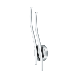 LED Απλίκα Αλουμινίου Χρωμέ -Λευκή 2x 5W 3000K VALMORA Eglo