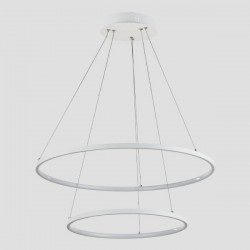 ΦΩΤΙΣΤΙΚΟ ΚΡΕΜΑΣΤΟ ΣΤΡΟΓΓΥΛΟ LED 37W Φ40XΦ60X120 ΛΕΥΚΟ - EUROLAMP