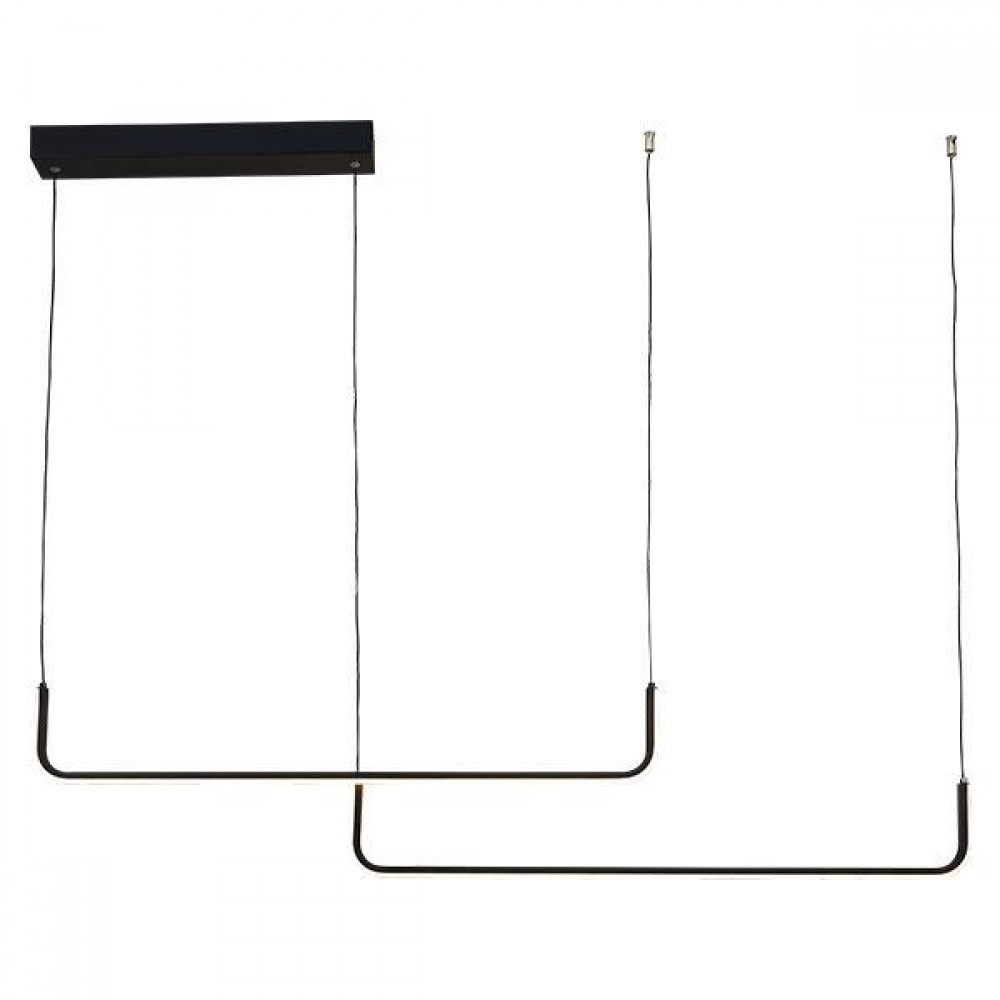 ΦΩΤΙΣΤΙΚΟ ΓΡΑΜΜΙΚΟ ΜΟΝΟΦΩΤΟ LED 40W ΜΑΥΡΟ 3 CCT - Eurolamp