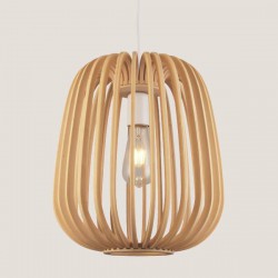 ΦΩΤΙΣΤΙΚΟ ΚΡΕΜΑΣΤΟ ΜΟΝΟΦΩΤΟ Ε27 Φ310X370 ΞΥΛΙΝΟ - EUROLAMP