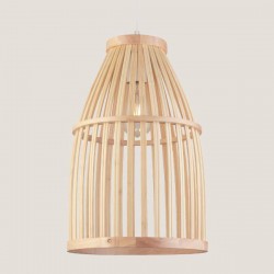 ΦΩΤΙΣΤΙΚΟ ΚΡΕΜΑΣΤΟ ΜΟΝΟΦΩΤΟ Ε27 Φ290X445 ΞΥΛΙΝΟ - EUROLAMP