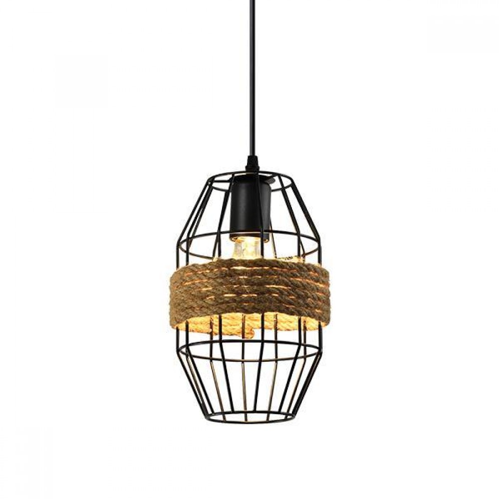 ΦΩΤΙΣΤΙΚΟ ΚΡΕΜΑΣΤΟ ΜΟΝΟΦΩΤΟ Ε27 ΣΧΟΙΝΙ & ΜΕΤΑΛΛΟ - Eurolamp