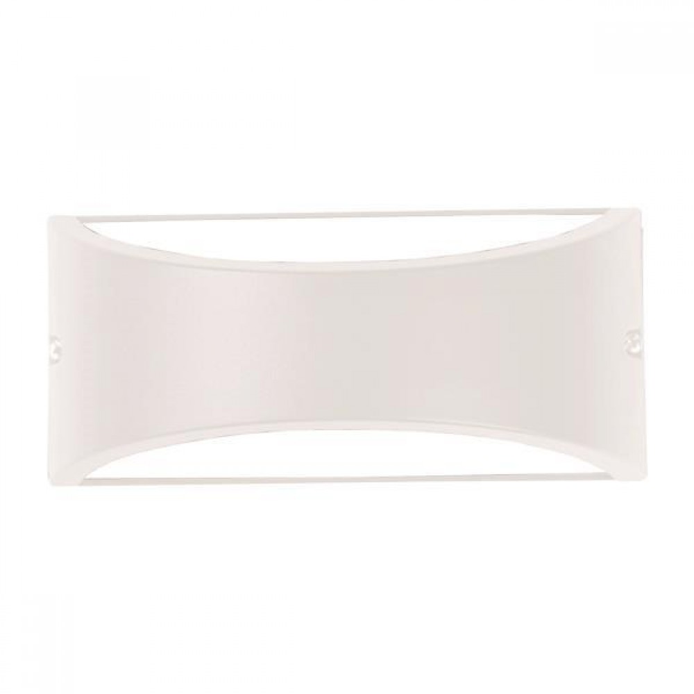 Απλίκα Τοίχου Οβάλ Σε Λευκό E27 MAX 10W LED 220X99X100 IP54 PRO - Eurolamp