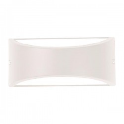 Απλίκα Τοίχου Οβάλ Σε Λευκό E27 MAX 10W LED 220X99X100 IP54 PRO - Eurolamp