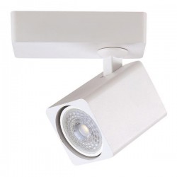 Σποτ Τοίχου Μονό Τετράγωνο GU10 120X60X135 Λευκό - Eurolamp