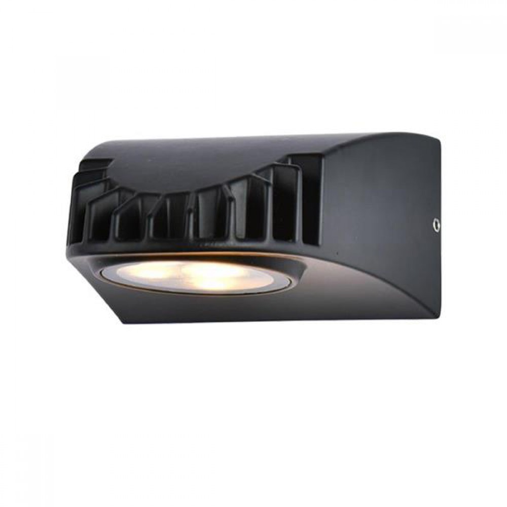 Αδιάβροχη LED CREE Απλίκα 3W Από Αλουμίνιο 45º 230V Σε Μαύρο IP54 FOCUS Eurolamp