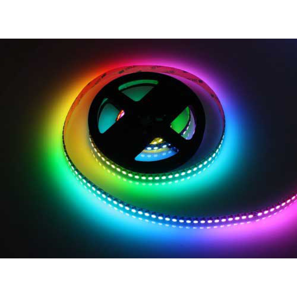 ΤΑΙΝΙΑ LED PIXEL KIT RGB 5 ΜΕΤΡΩΝ 12V + DRIVER + Wifi CONTROLLER ΜΕ ΜΟΥΣΙΚΗ IP20