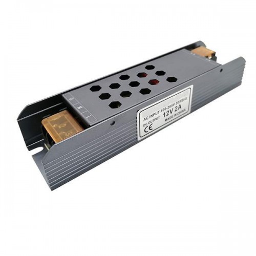 ΤΡΟΦΟΔΟΤΙΚΟ ΜΕΤΑΛΛΙΚΟ SLIM 24V DC 36W IP20 EUROLAMP