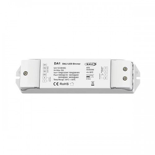 DALI LED DIMMER 5A*2CH 12-48VDC (PUSH BOTTON) DA1 EUROLAMP