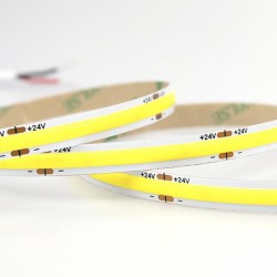 5 Μέτρα ΤΑΙΝΙΑ LED COB 5M 12W 24V ΚΙΤΡΙΝΟ 480L/M IP44 PRO EUROLAMP