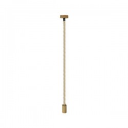 ΝΤΟΥΙ ΚΡΕΜΑΣΤΟ ΞΥΛΙΝΟ Ε27 ΜΕ ΧΟΝΤΡΟ ΣΧΟΙΝΙ Eurolamp