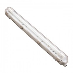 Φωτιστικό Στεγανό Για LED Tube Με Inox Clips 1x1.50m Eurolamp