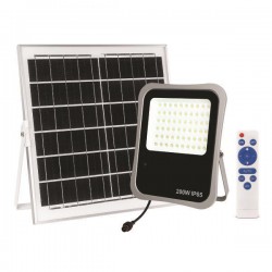 ΠΡΟΒΟΛΕΑΣ LED 200W SMD ΗΛΙΑΚΟΣ 4000K IP65 ΜΑΥΡΟΣ PLUS - EUROLAMP